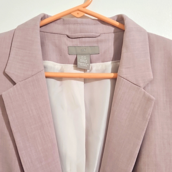 H&M Light Pink Women's Suit Jacket - Picture 7 of 8